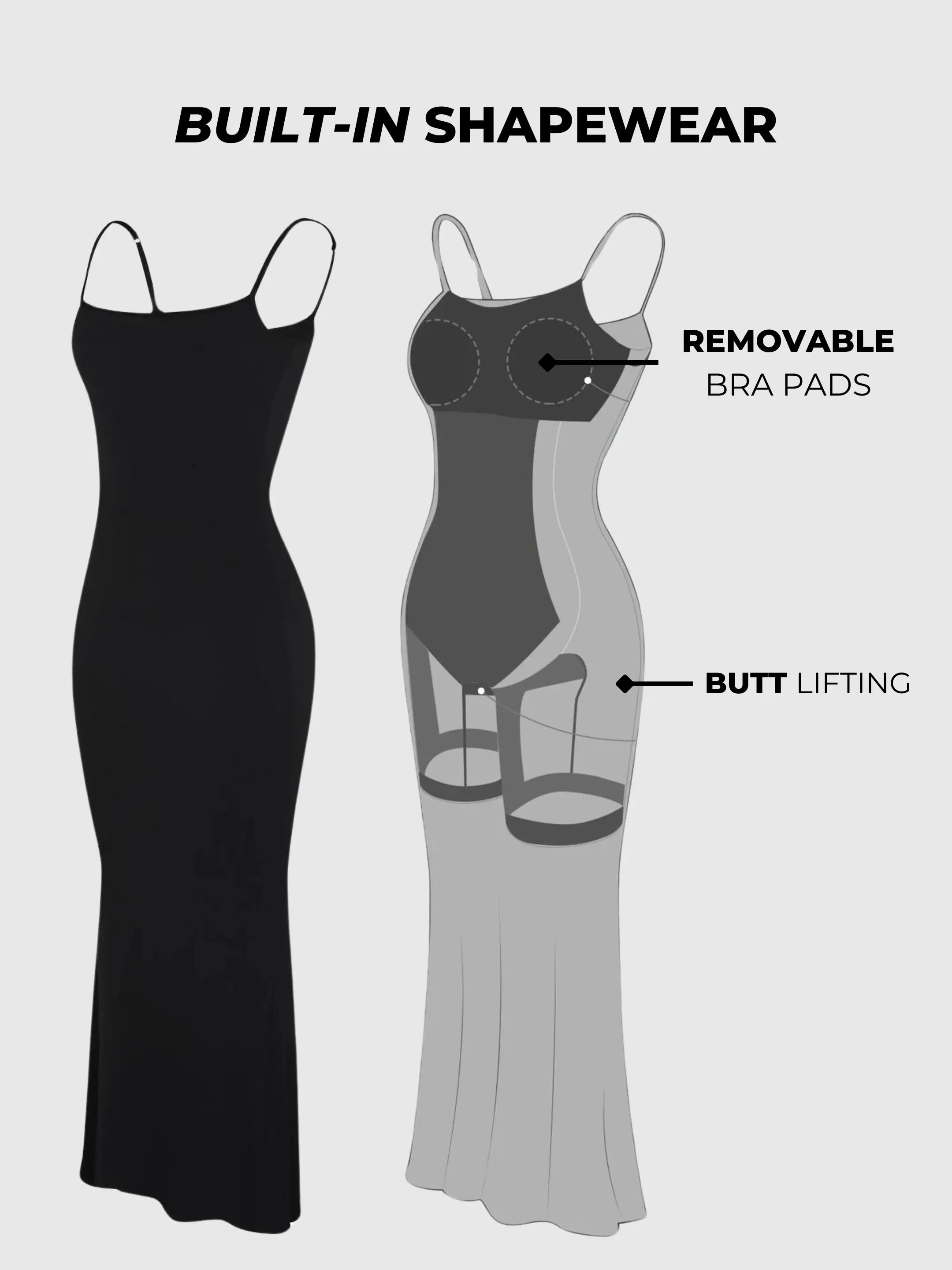 Vita Di Palma™ | Slip Maxi Shapewear Dress